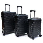 Set Valijas Flb Pp Negro 20 24 28 183 4Ruedas